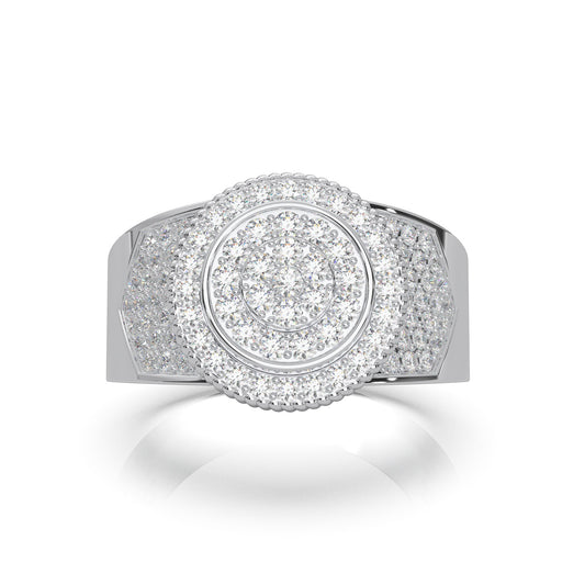 1.30 ct Natural Diamond Engagement Rings in 14k White Gold