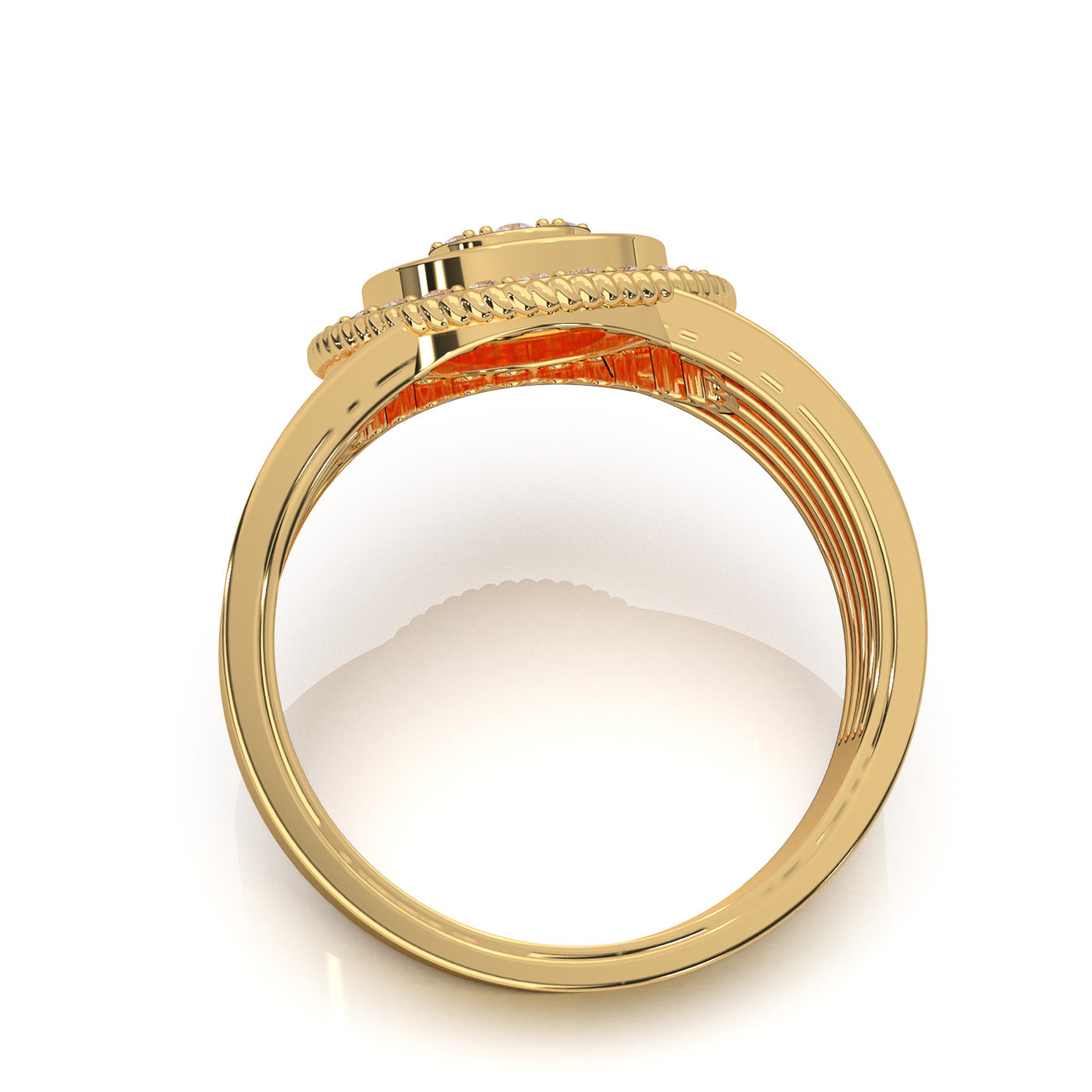 1.30 ct Natural Diamond Engagement Rings in 14k Yellow Gold