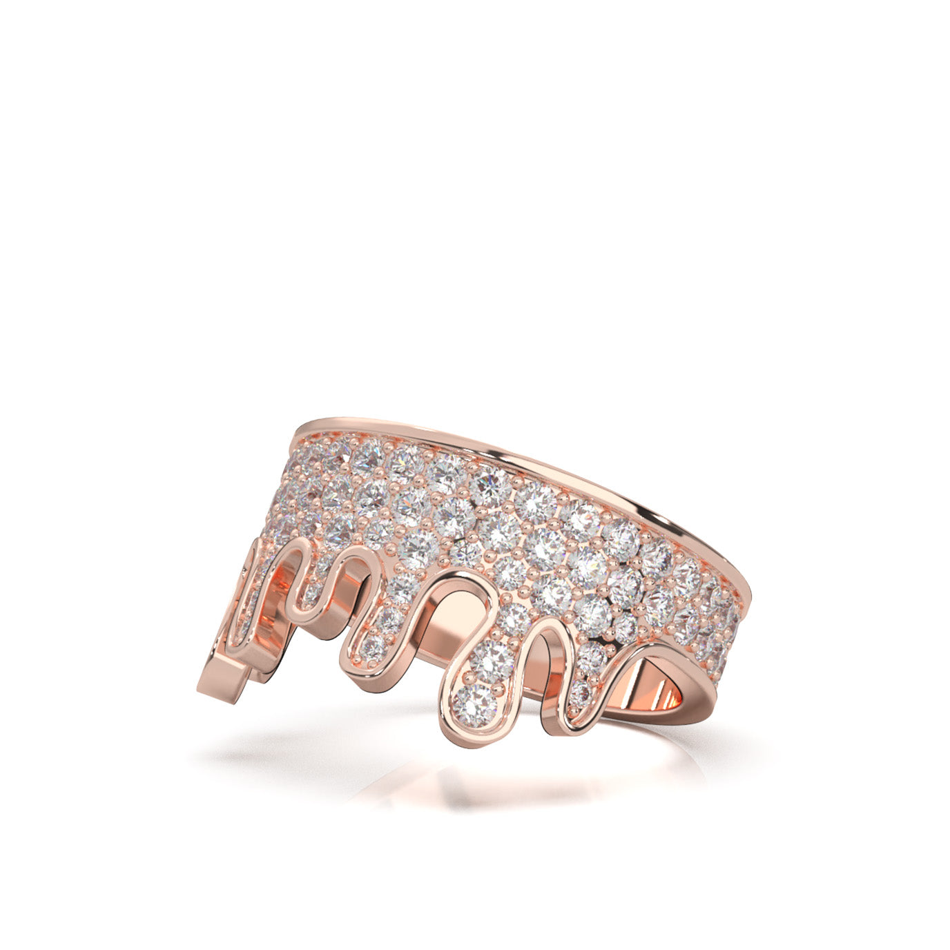 1.10 ct Lab Grown Diamond Wedding Bands in 14k Rose Gold