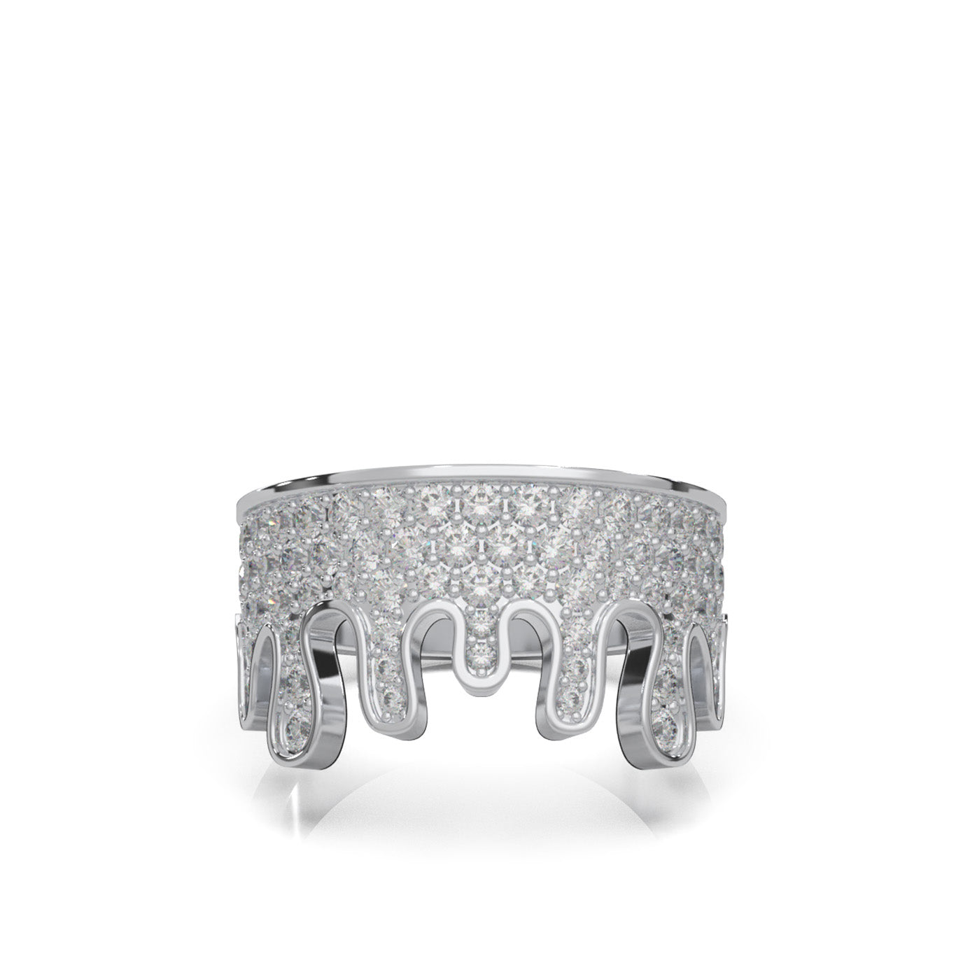 1.10 ct Natural Diamond Wedding Bands in 10k White Gold