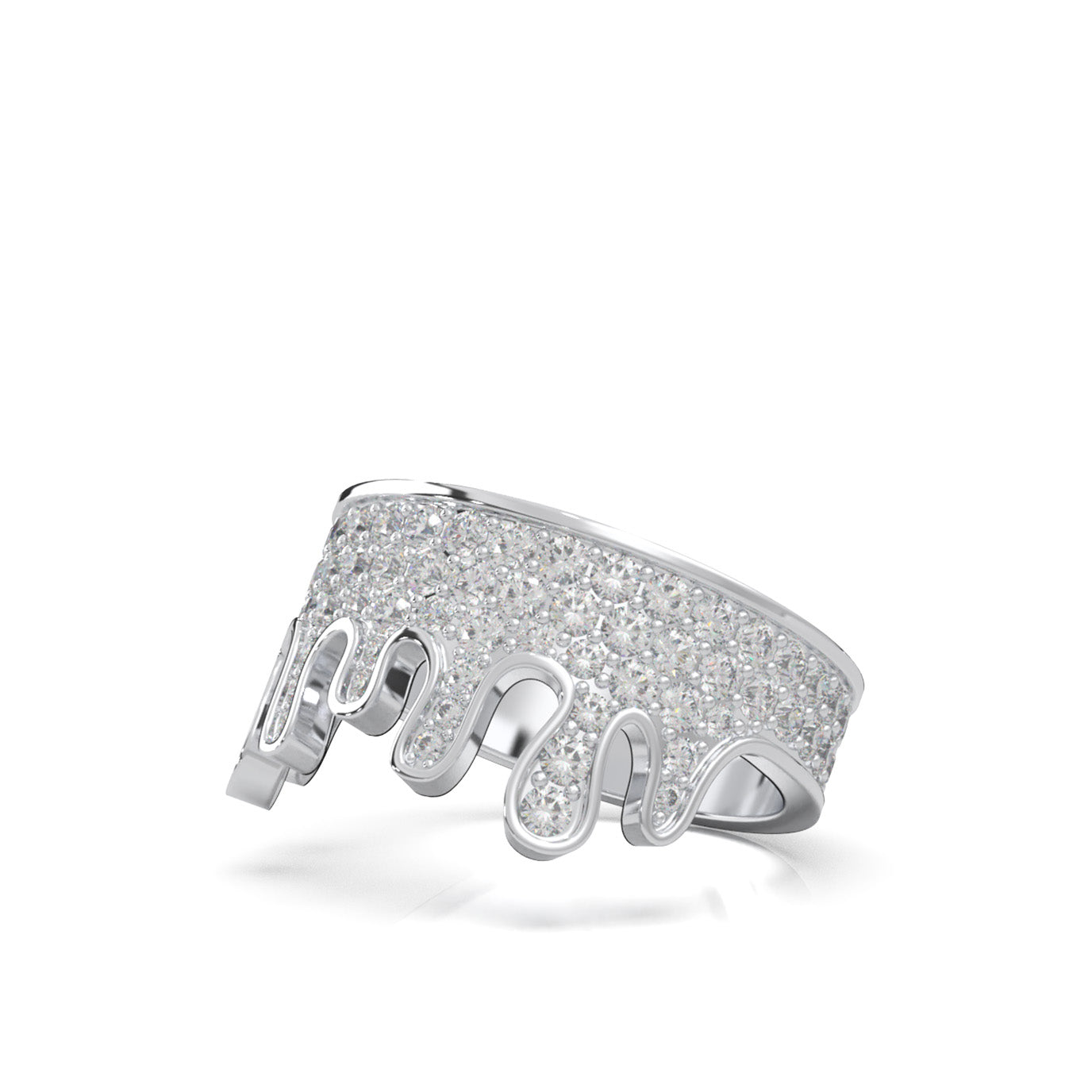 1.10 ct Moissanite Wedding Bands in 10k White Gold