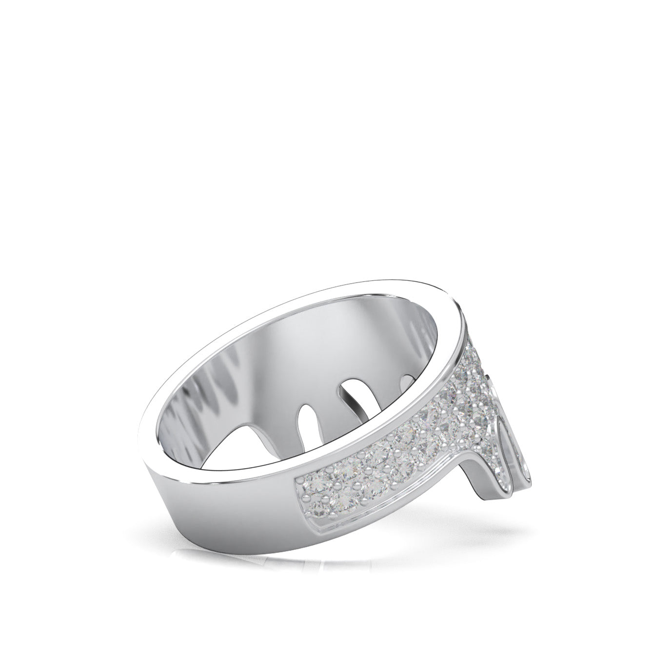 1.10 ct Moissanite Wedding Bands in 14k White Gold