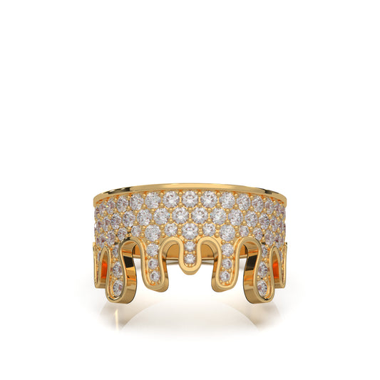 1.10 ct Natural Diamond Wedding Bands in 10k Yellow Gold