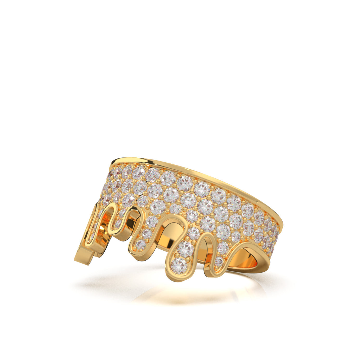 1.10 ct Moissanite Wedding Bands in 10k Yellow Gold