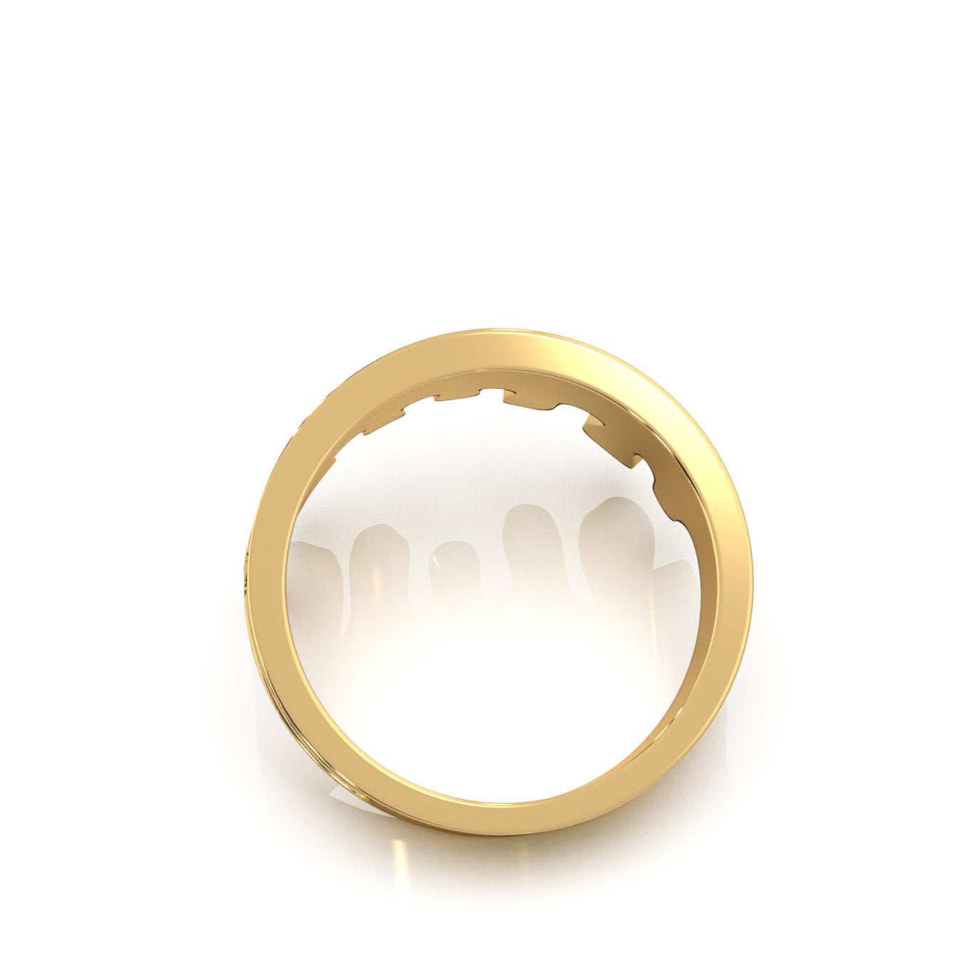 1.10 ct Moissanite Wedding Bands in 10k Yellow Gold