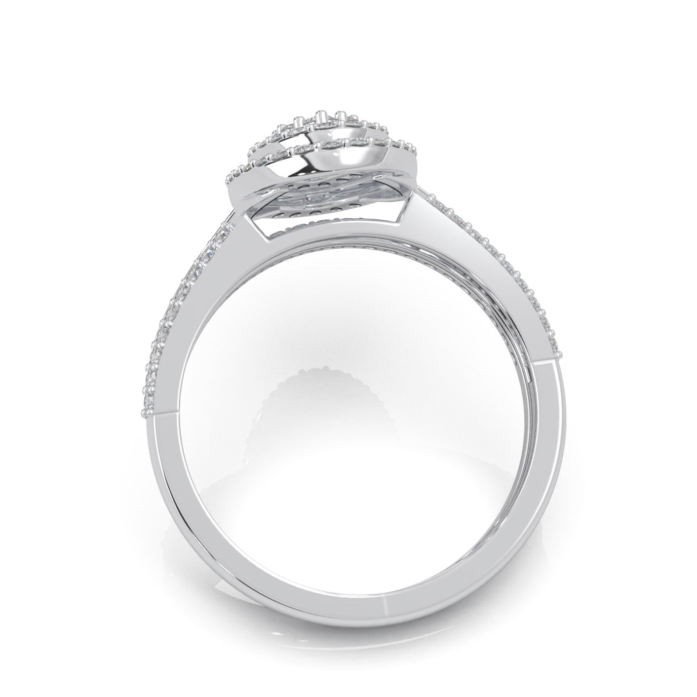 0.85 ct Natural Diamond Engagement Sets in 14k White Gold