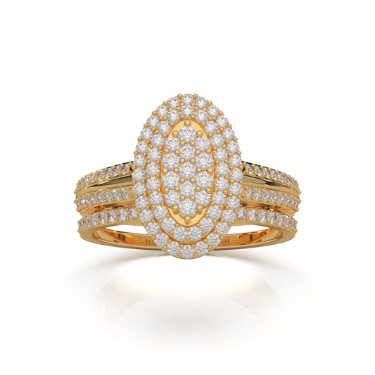 0.85 ct Lab Grown Diamond Engagement Sets in 14k Yellow Gold