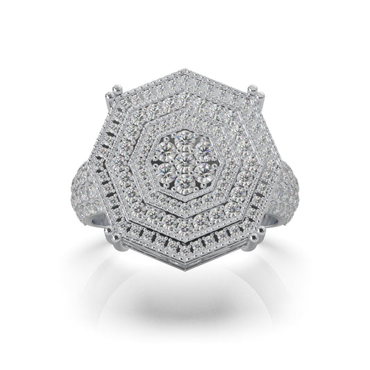 2.60 ct Natural Diamond Engagement Rings in 14k White Gold
