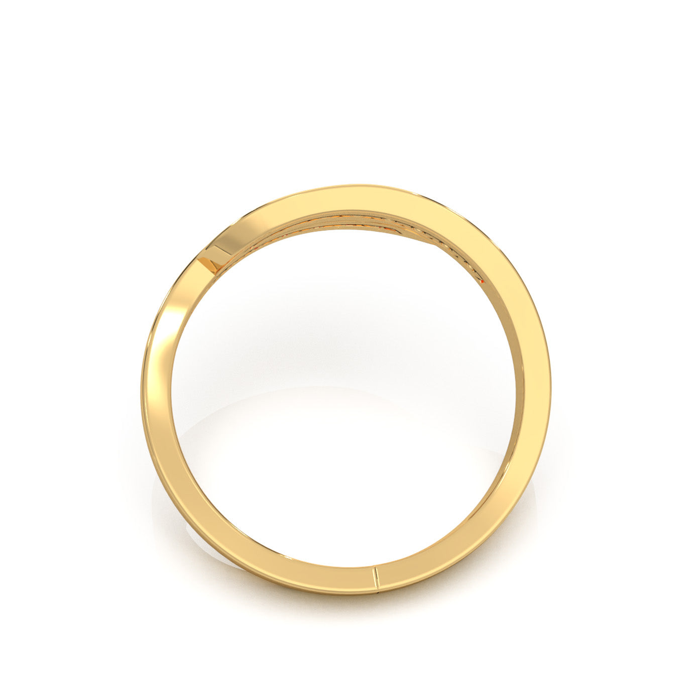 0.40 ct Moissanite Wedding Bands in 14k Yellow Gold