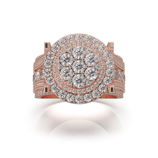 4.60 ct Natural Diamond Engagement Sets in 14k Rose Gold