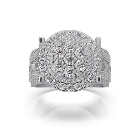 4.60 ct Natural Diamond Engagement Sets in 10k White Gold