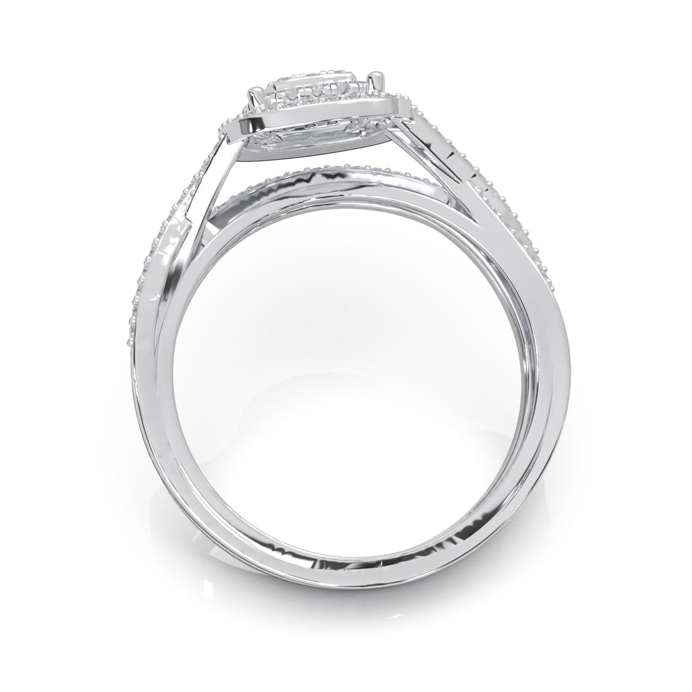 0.60 ct Natural Diamond Engagement Sets in 10k White Gold