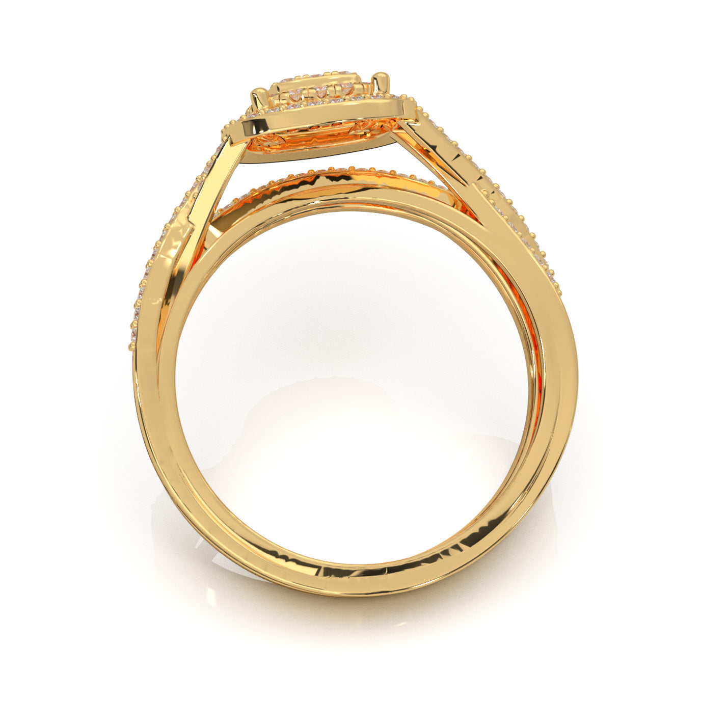 0.60 ct Natural Diamond Engagement Sets in 10k Yellow Gold