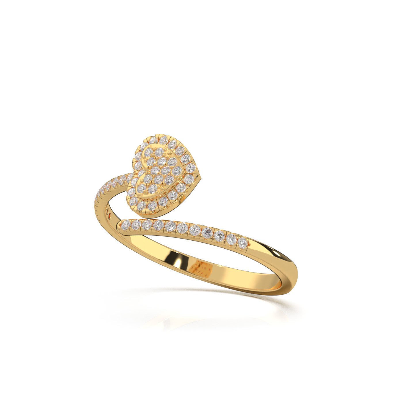 0.25 ct Natural Diamond Fancy Rings in 10k Yellow Gold