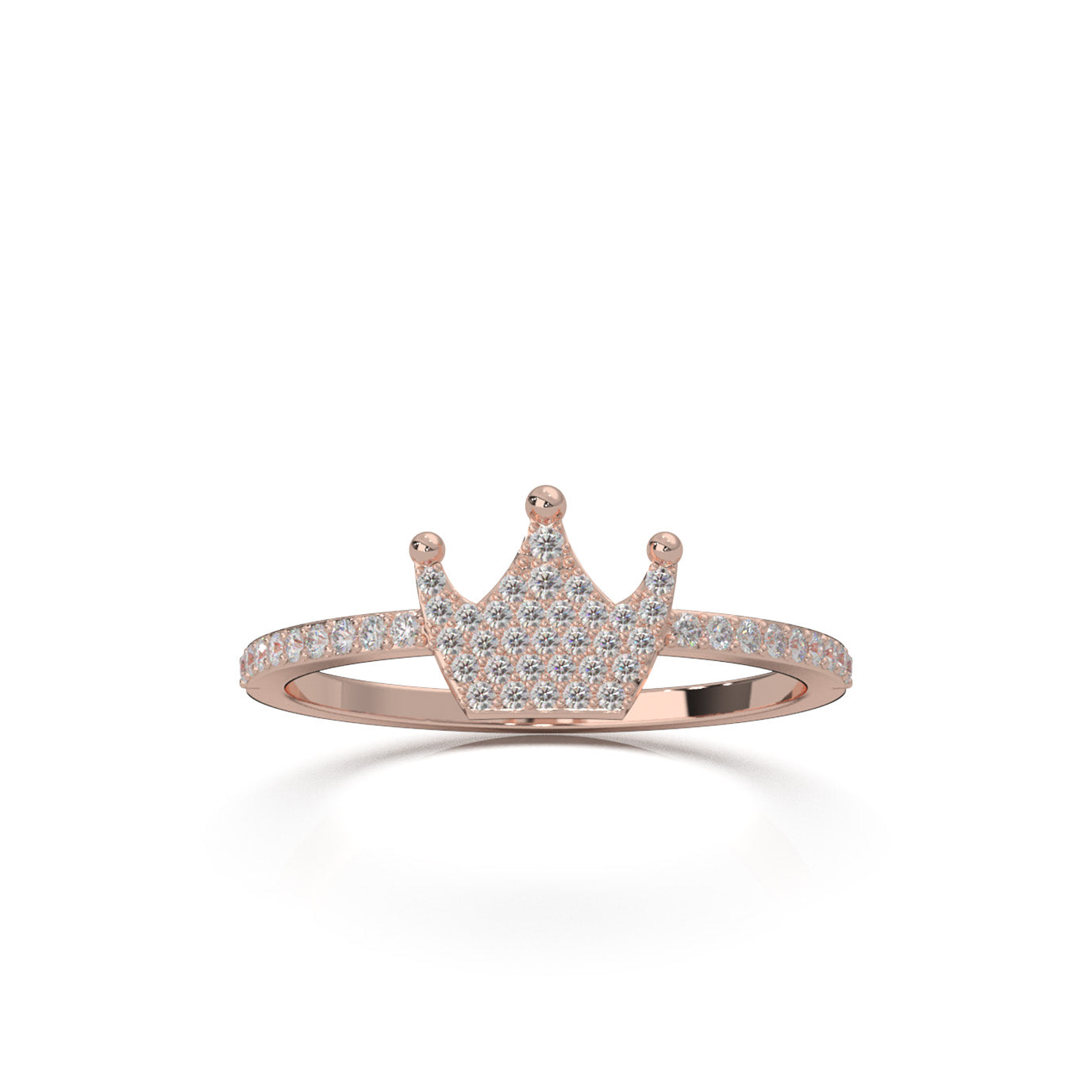 0.33 ct Moissanite Fancy Rings in 14k Rose Gold