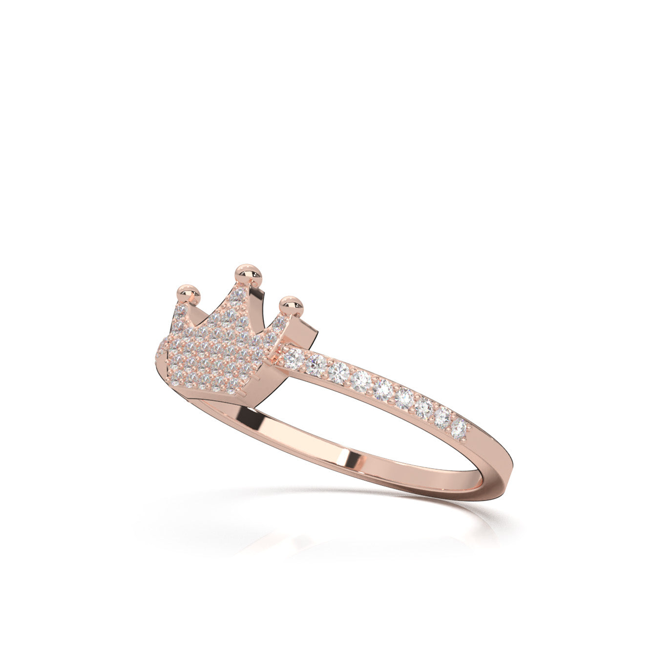 0.33 ct Moissanite Fancy Rings in 14k Rose Gold