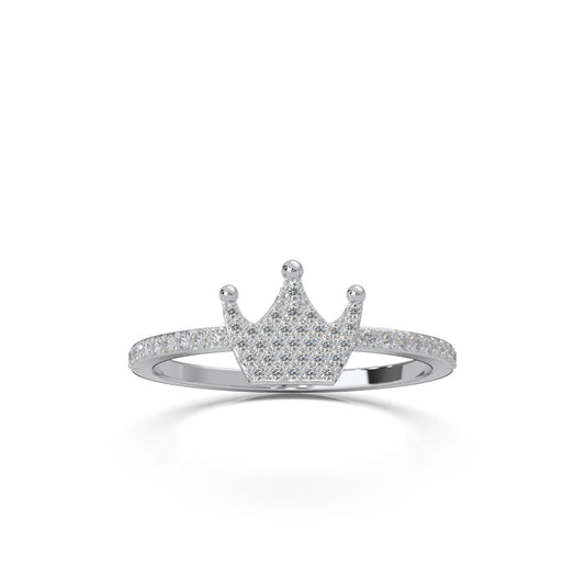 0.33 ct Moissanite Fancy Rings in 14k White Gold