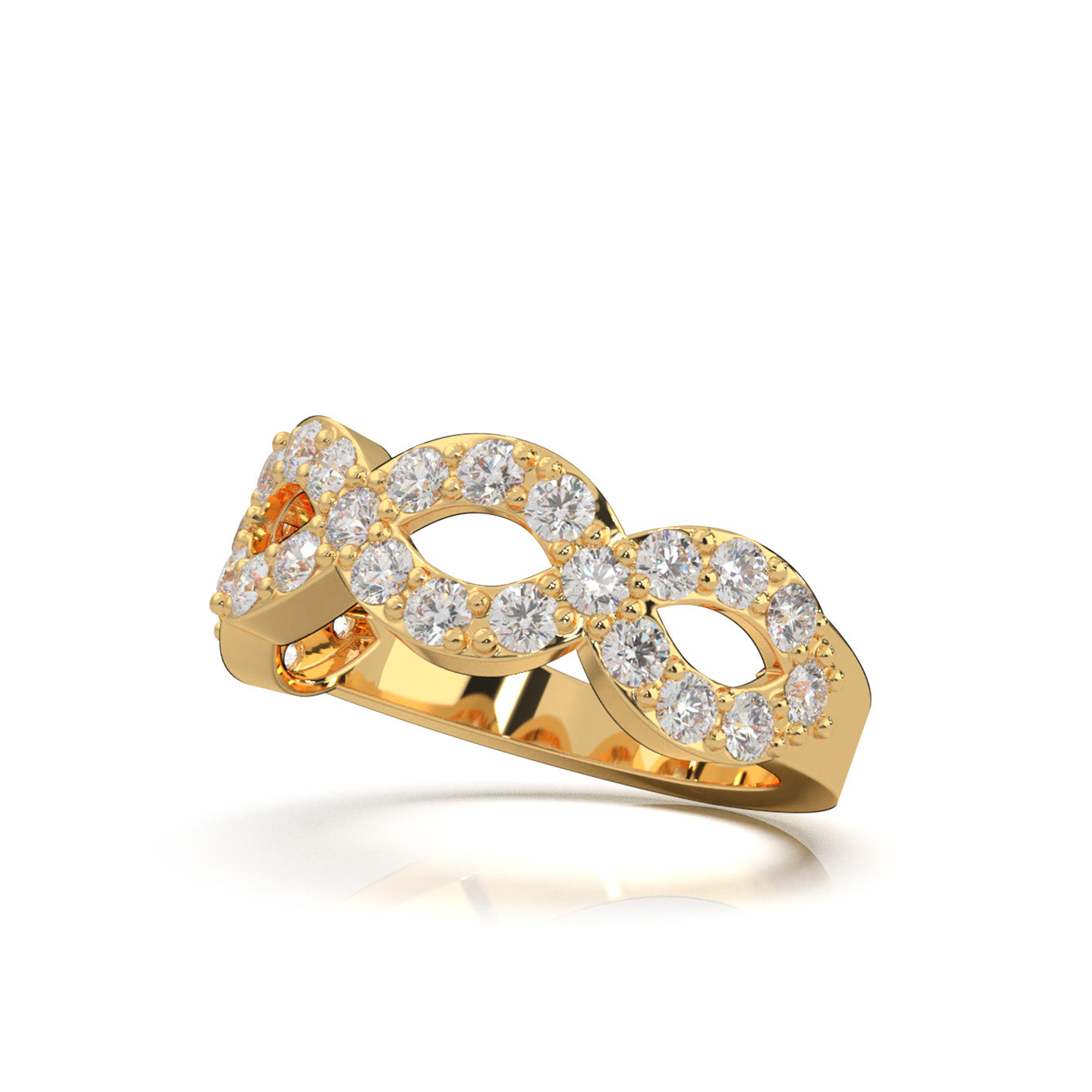 1.40 ct Moissanite Wedding Bands in 14k Yellow Gold