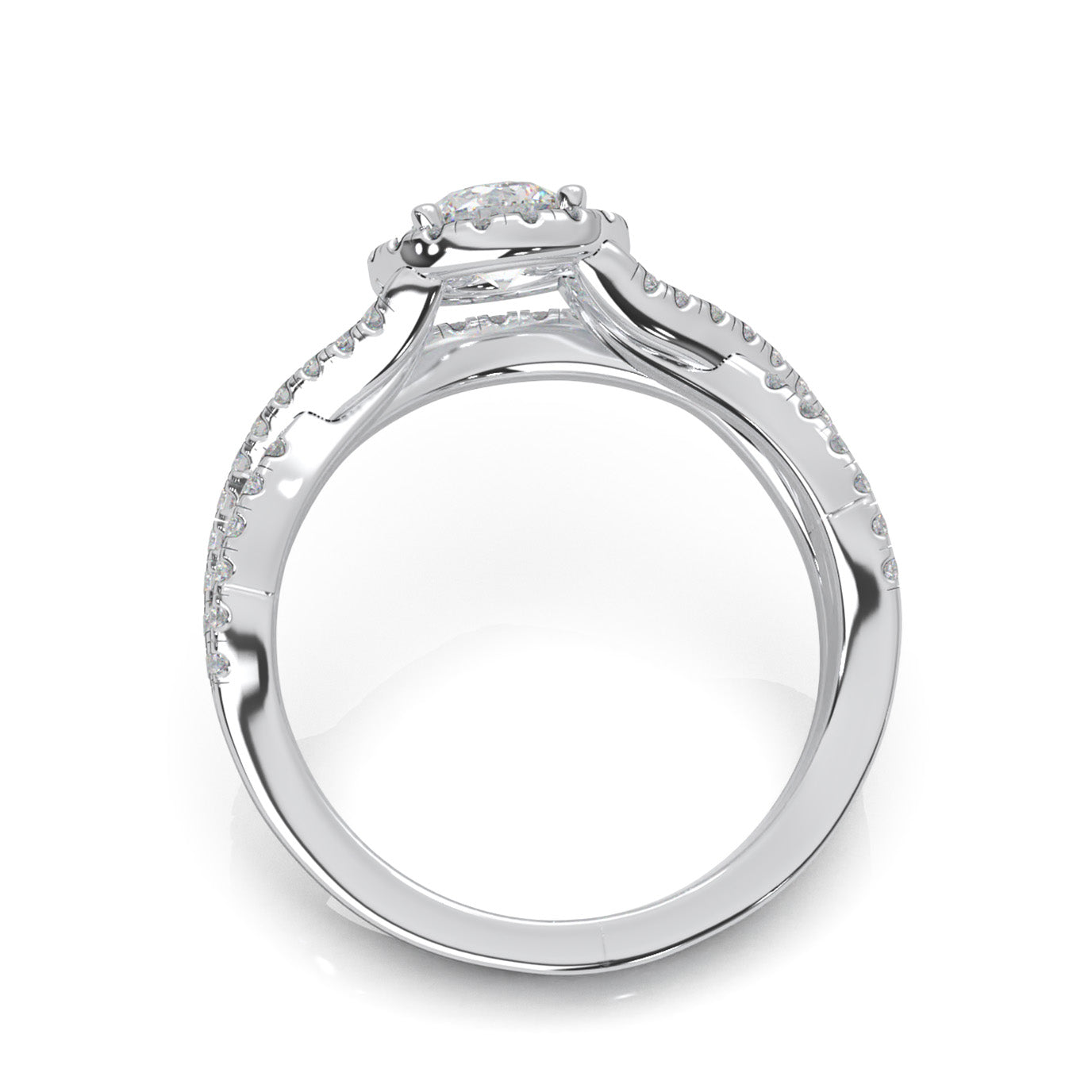 1.30 ct Natural Diamond Engagement Sets in 10k White Gold