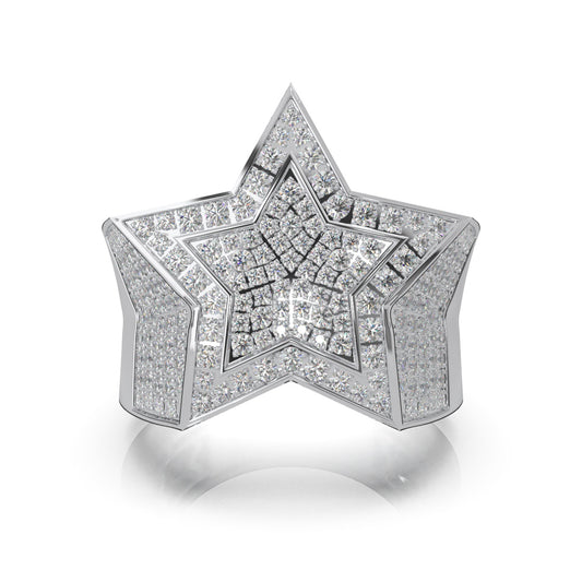 2.70 ct Natural Diamond Statement Mens Rings in 14k White Gold