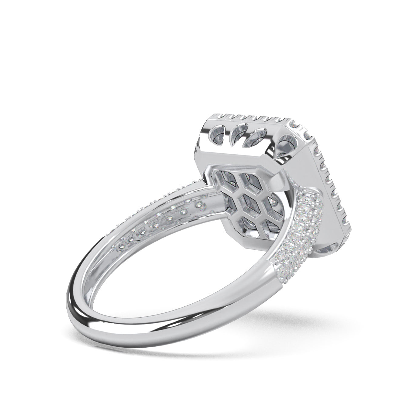 0.33 ct Lab Grown Diamond Engagement Rings in 14k White Gold
