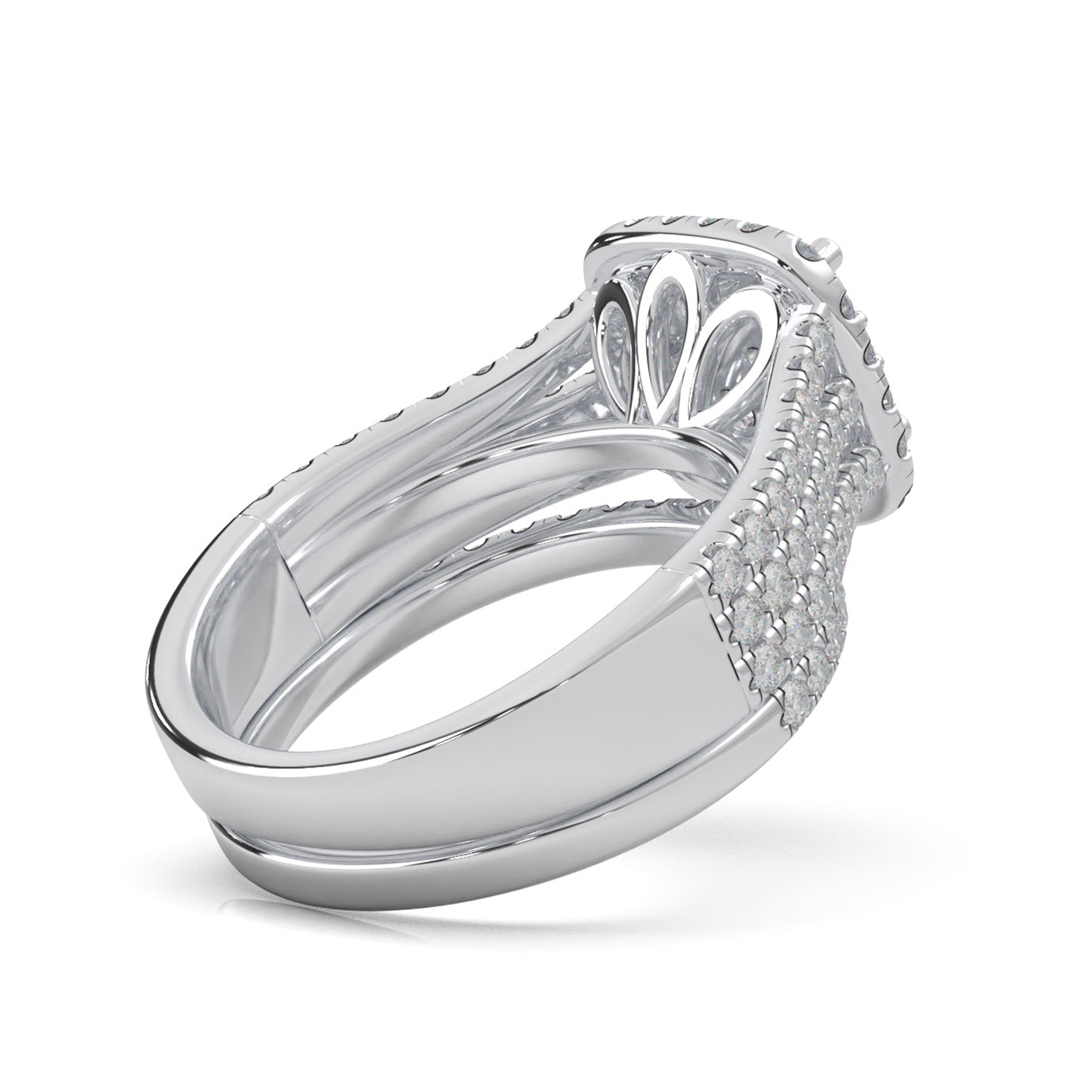 2.00 ct Natural Diamond Engagement Sets in 14k White Gold