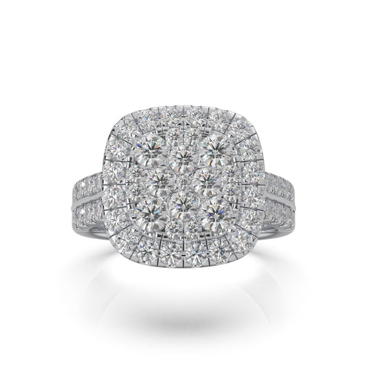 1.80 ct Lab Grown Diamond Engagement Rings in 14k White Gold