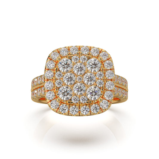 1.80 ct Natural Diamond Engagement Rings in 14k Yellow Gold