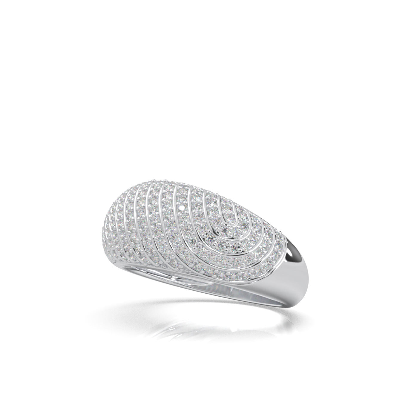 1.00 ct Lab Grown Diamond Wedding Bands in 14k White Gold