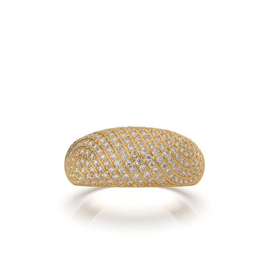 1.00 ct Moissanite Wedding Bands in 10k Yellow Gold