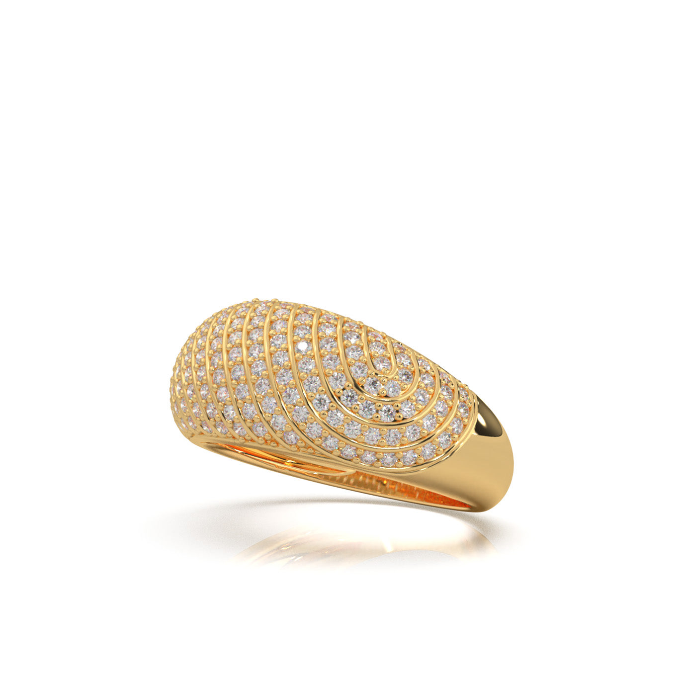 1.00 ct Moissanite Wedding Bands in 14k Yellow Gold