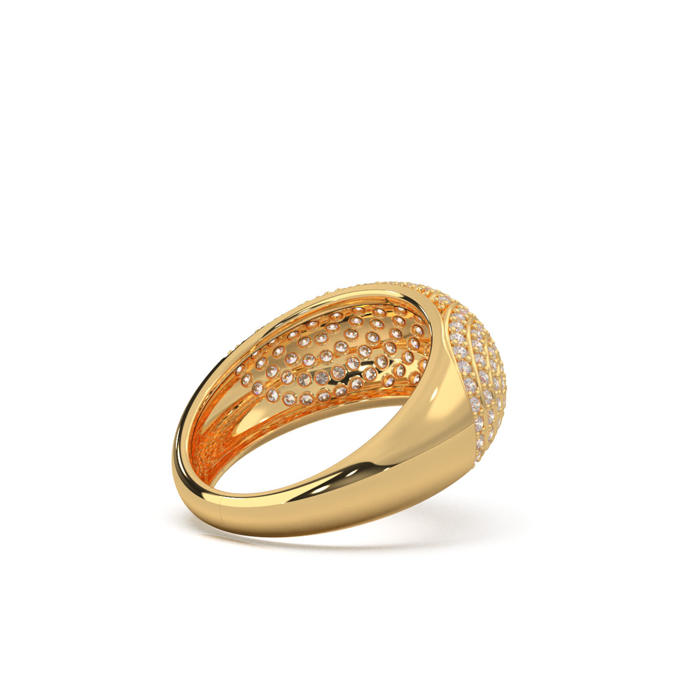 1.00 ct Moissanite Wedding Bands in 14k Yellow Gold