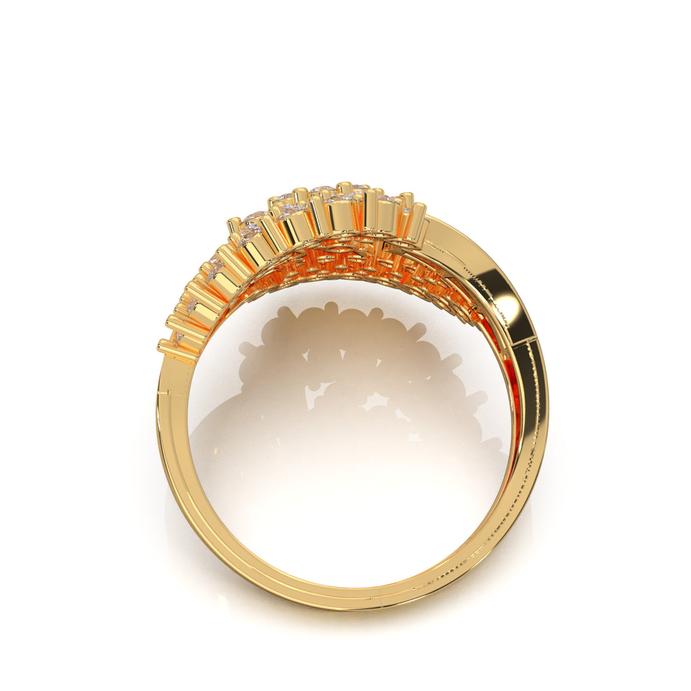 1.00 ct Lab Grown Diamond Fancy Rings in 14k Yellow Gold
