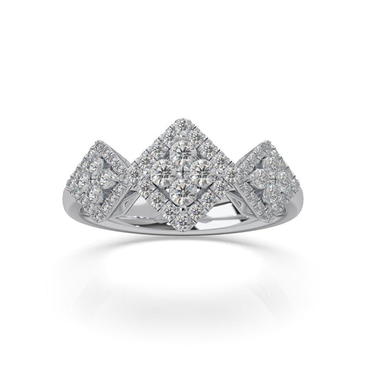 0.60 ct Lab Grown Diamond Fancy Rings in 14k White Gold