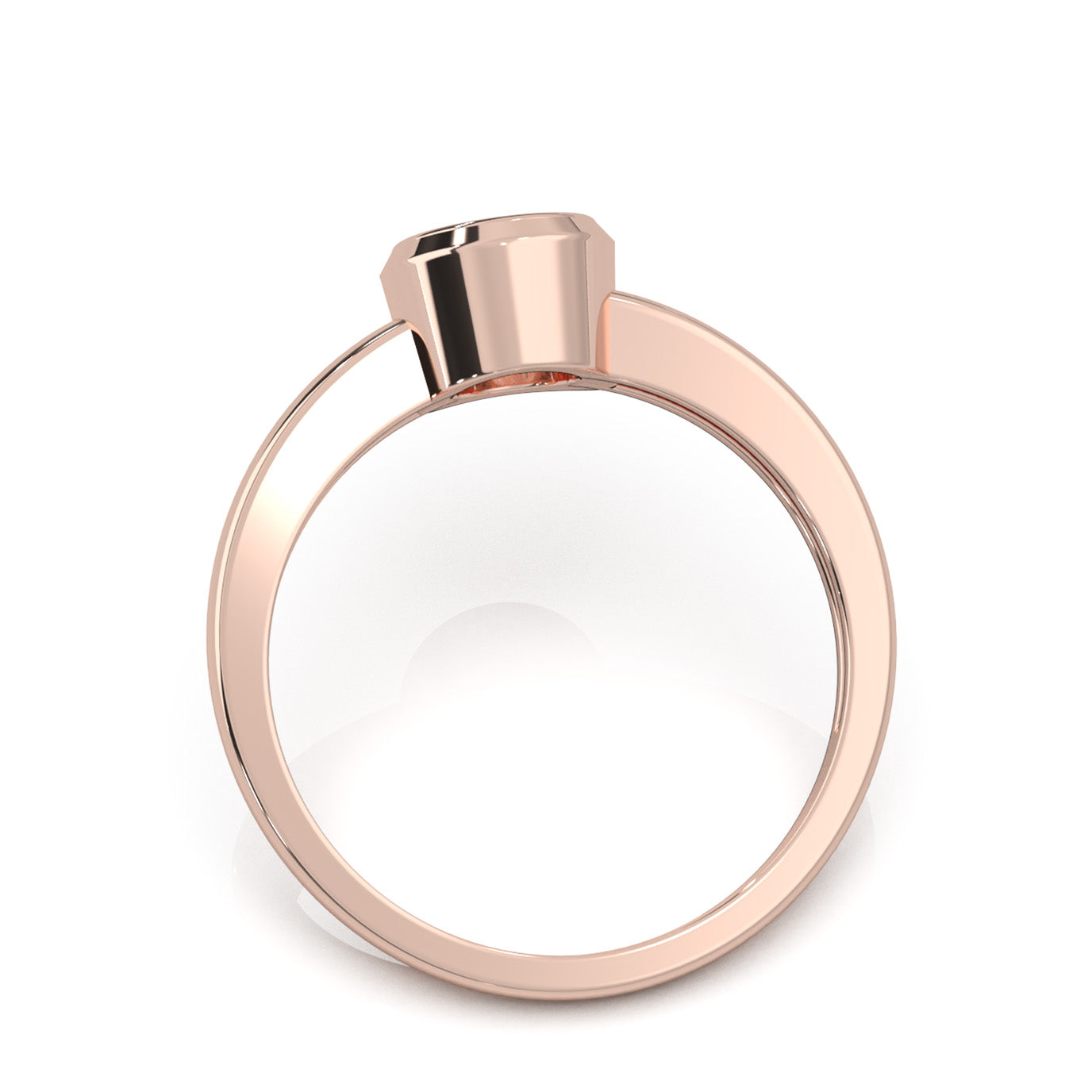0.50 ct Natural Diamond Solitaire Rings in 10k Rose Gold
