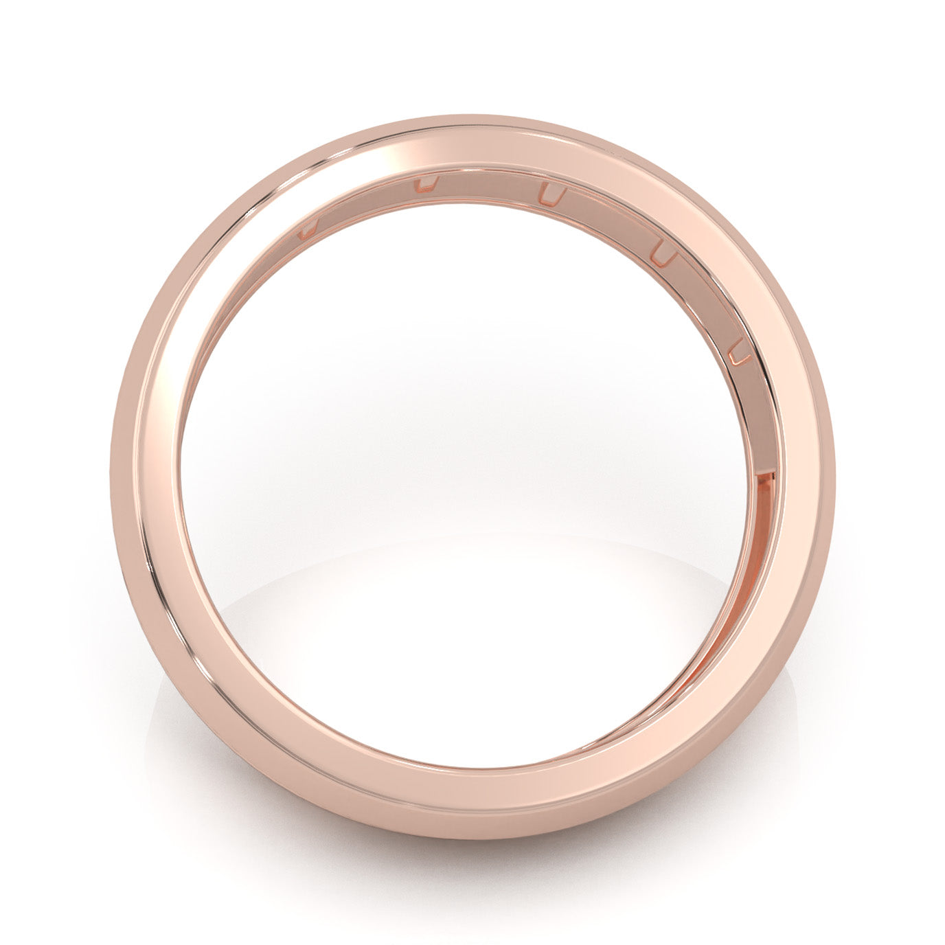 0.90 ct Moissanite Wedding Bands in 14k Rose Gold