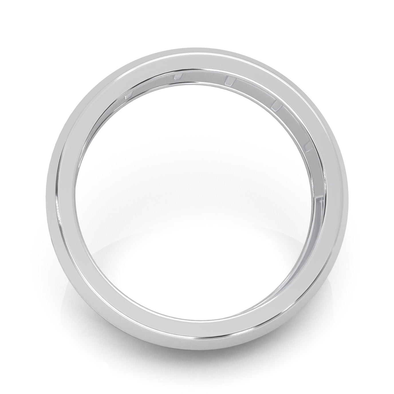 0.90 ct Moissanite Wedding Bands in 14k White Gold