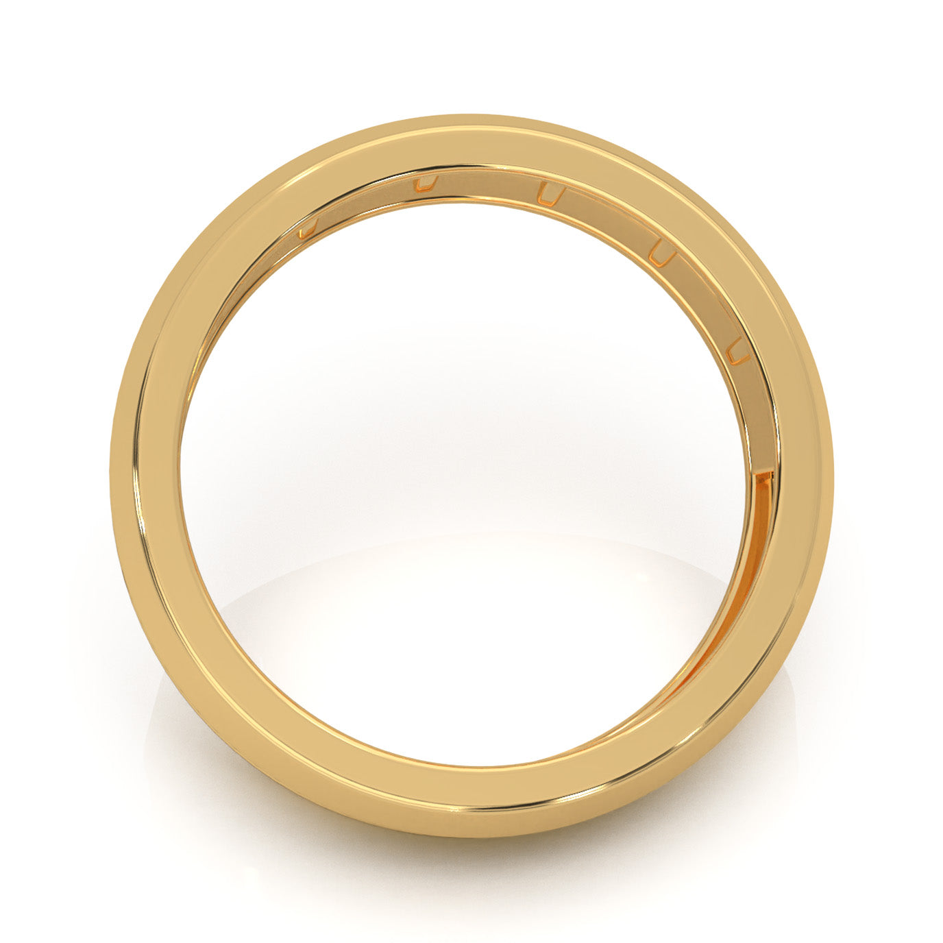 0.90 ct Moissanite Wedding Bands in 14k Yellow Gold