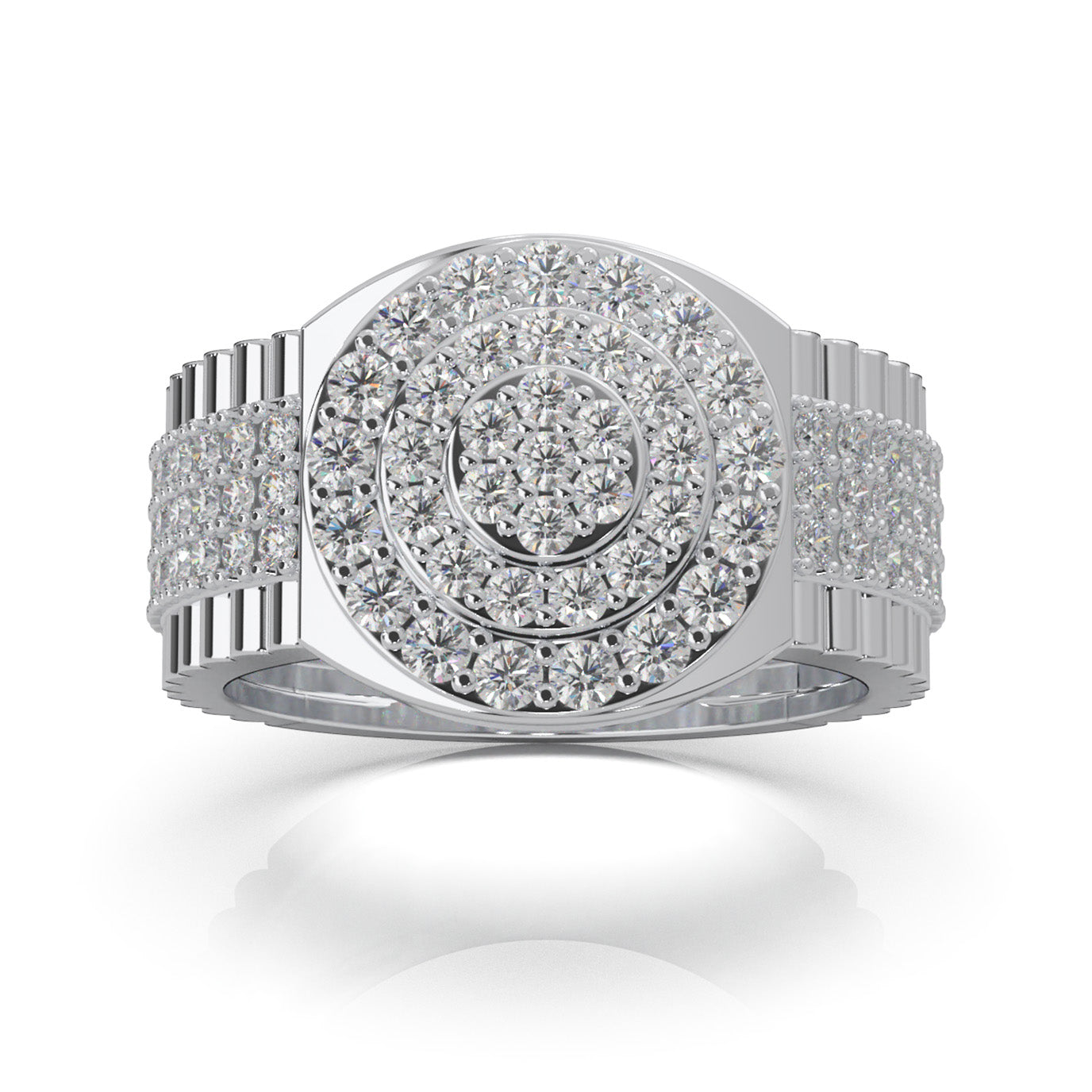 2.00 ct Natural Diamond Engagement Rings in 10k White Gold