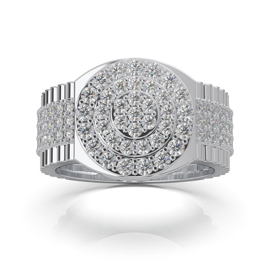 2.00 ct Natural Diamond Engagement Rings in 10k White Gold