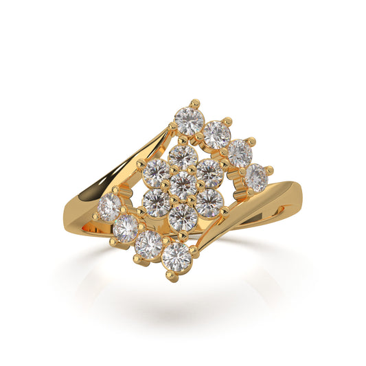 0.80 ct Lab Grown Diamond Fancy Rings in 14k Yellow Gold