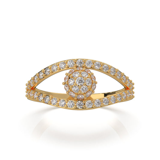 0.75 ct Lab Grown Diamond Fancy Rings in 14k Yellow Gold