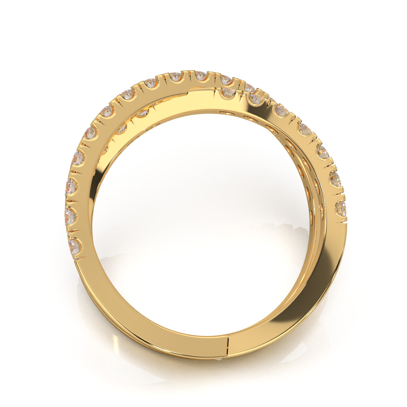 1.10 ct Natural Diamond Fancy Rings in 10k Yellow Gold