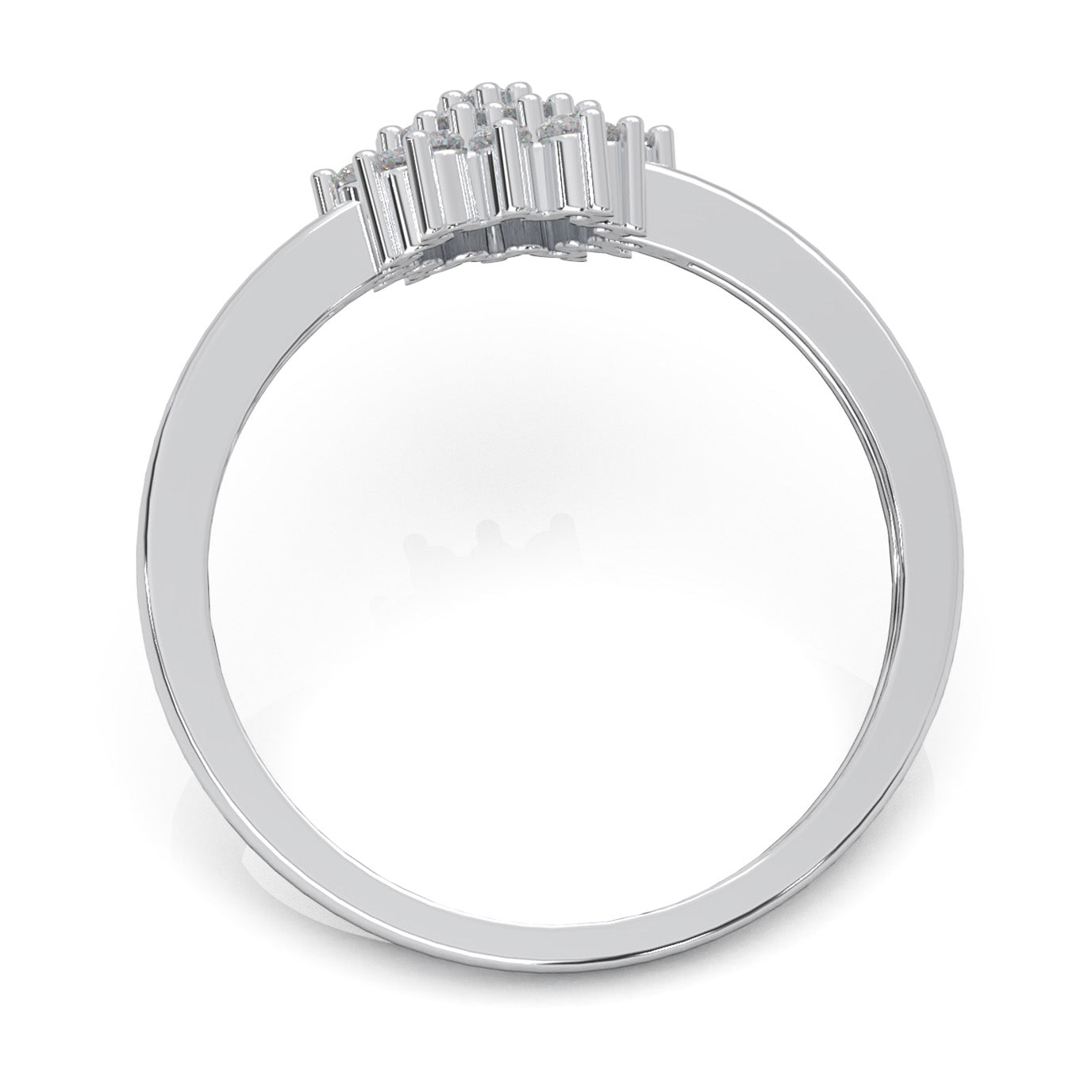 0.40 ct Natural Diamond Engagement Rings in 10k White Gold