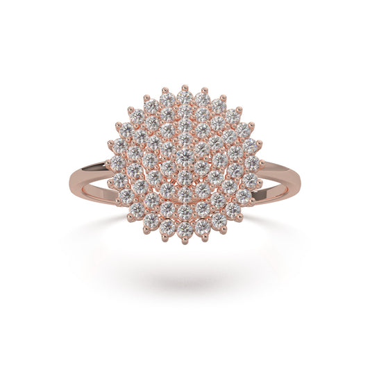 0.60 ct Moissanite Engagement Rings in 10k Rose Gold