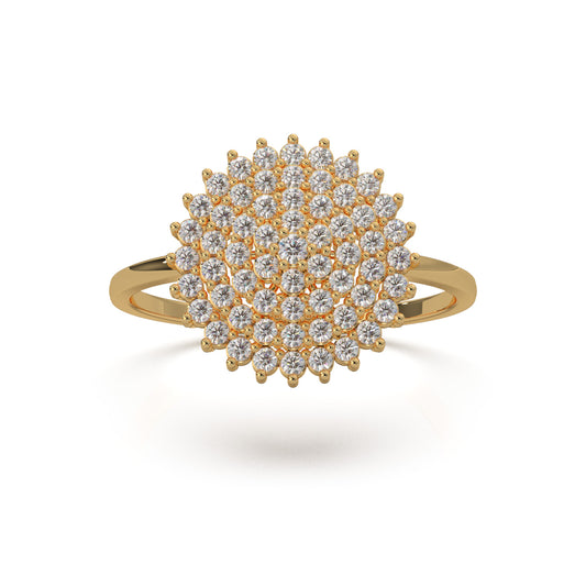 0.60 ct Lab Grown Diamond Engagement Rings in 14k Yellow Gold
