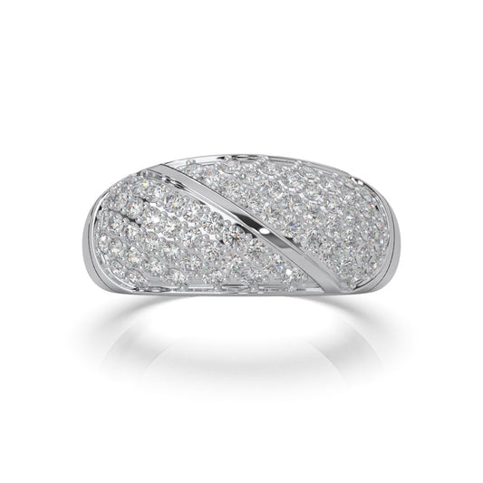 1.10 ct Moissanite Wedding Bands in 10k White Gold