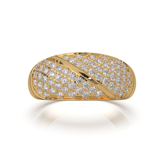 1.10 ct Moissanite Wedding Bands in 14k Yellow Gold