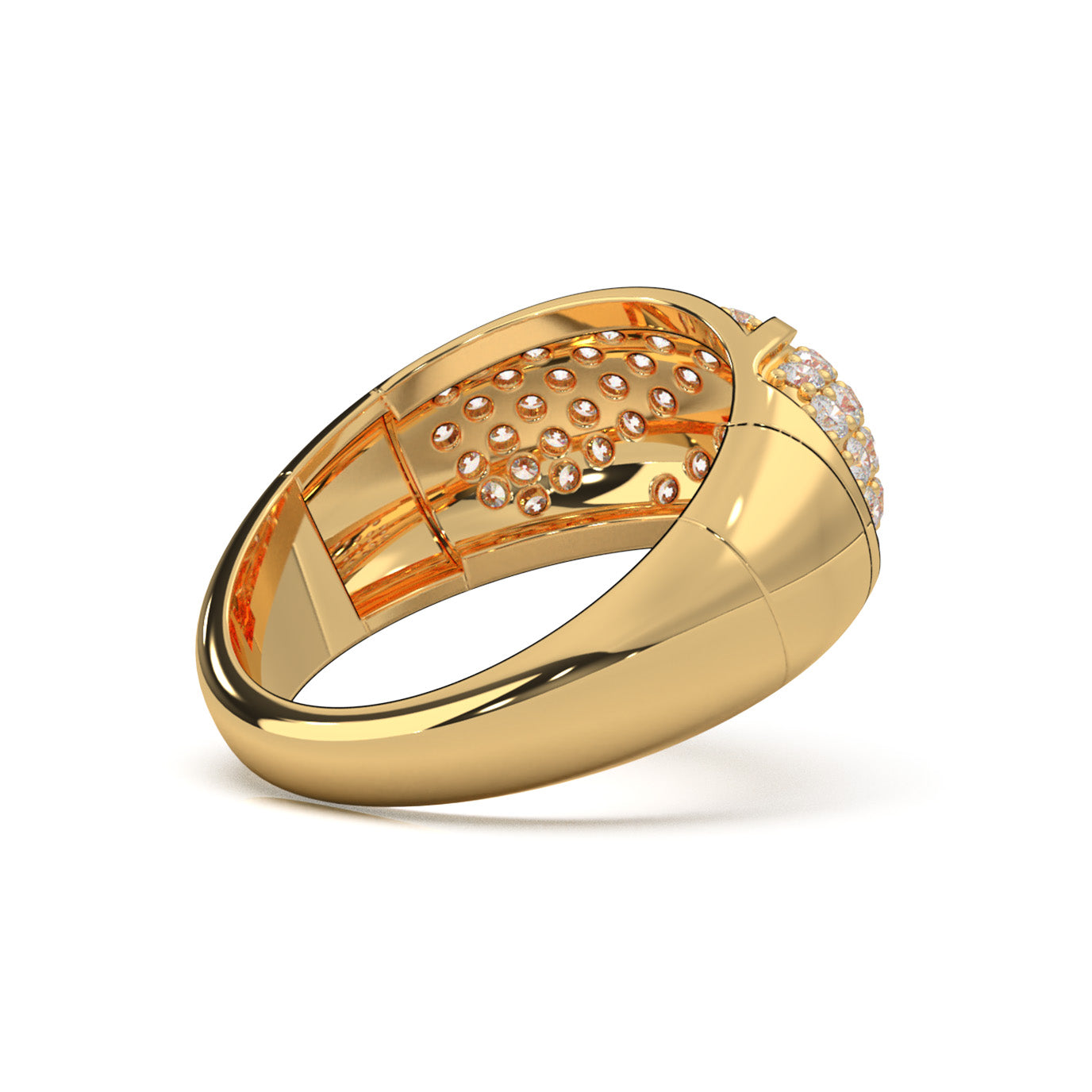 1.10 ct Moissanite Wedding Bands in 14k Yellow Gold