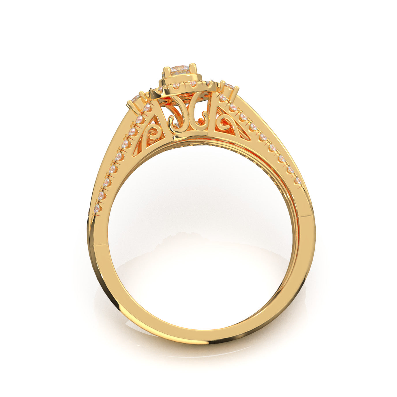 0.60 ct Natural Diamond Engagement Sets in 10k Yellow Gold